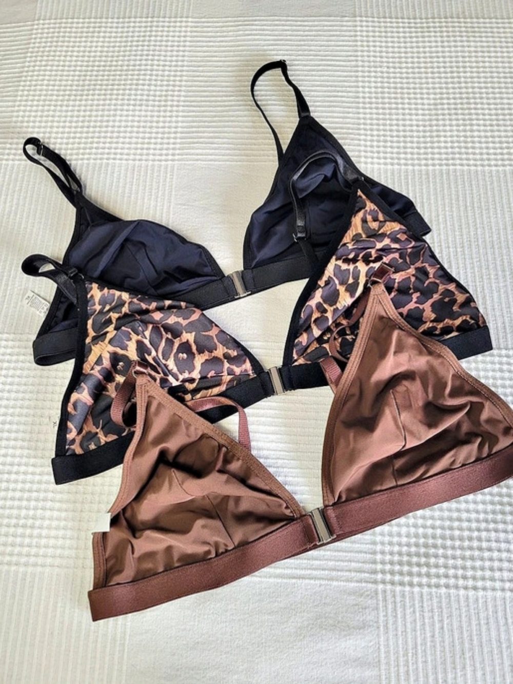 Set of 3 Triangle Bralettes ***Fits Small (Tag reads XL) Read Notes*** Like New